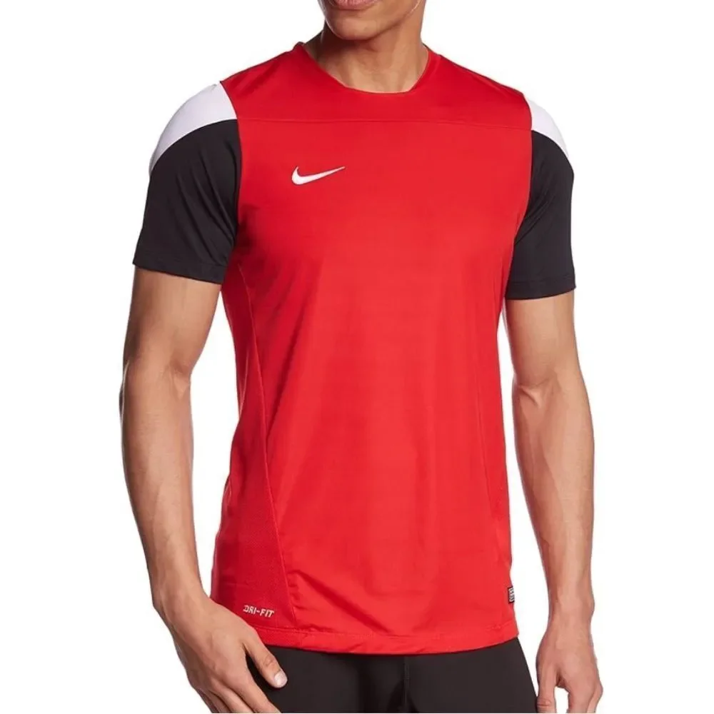 Nike Boys Youth Squad 14 Workout Top Short Sleeve Dri-Fit Crew Neck Size L NWOT